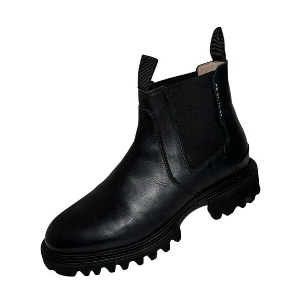 Allsaints Womens Ada Chelsea Boots Black Leather Lightweight size 39.5/9.5 - Picture 1 of 8